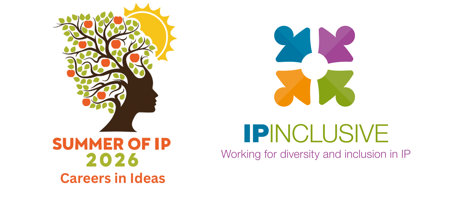 Summer of IP logo and IP Inclusive logo